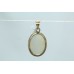 18Kt Yellow Gold Pendant with Mother of Pearl (MOP) Stone Hallmarked
